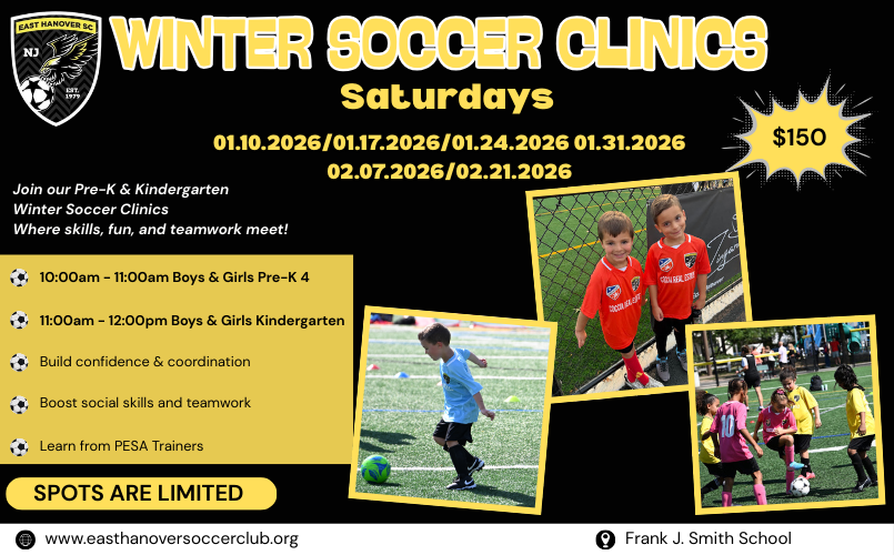 2025 Winter Clinics (Prek 4 & Kindergarten)