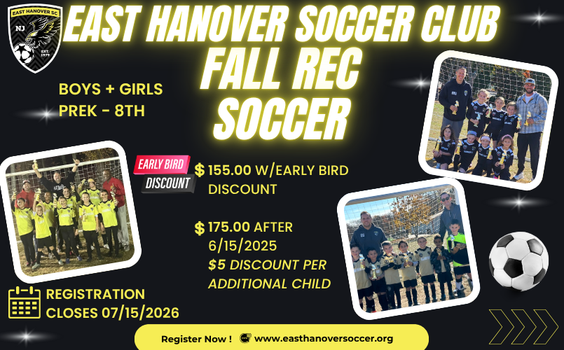 2026 Fall Recreation Registration is OPEN!